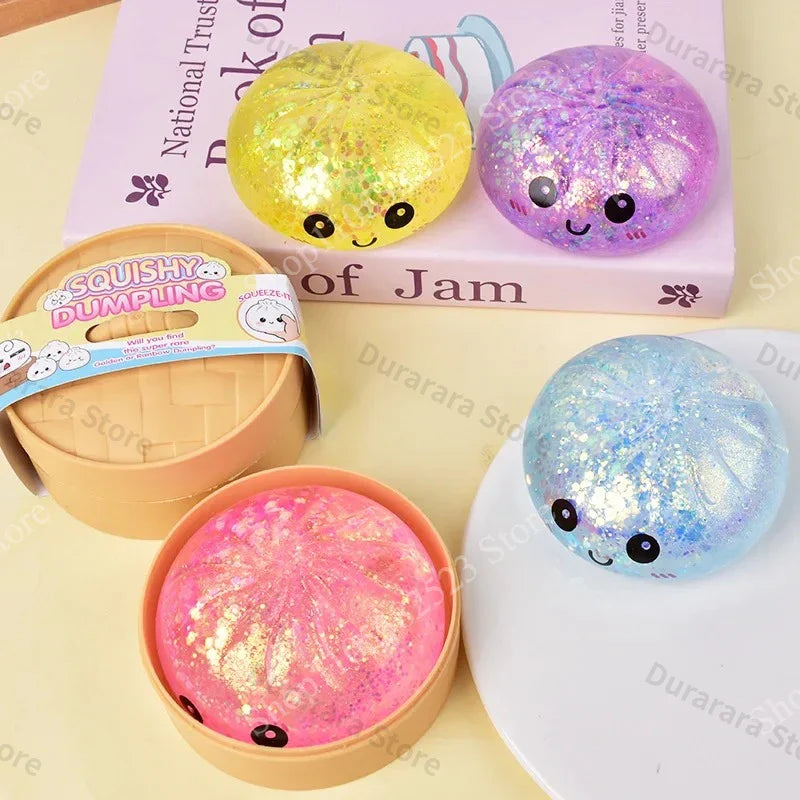 Mystery Glitter Dumpling Squishies