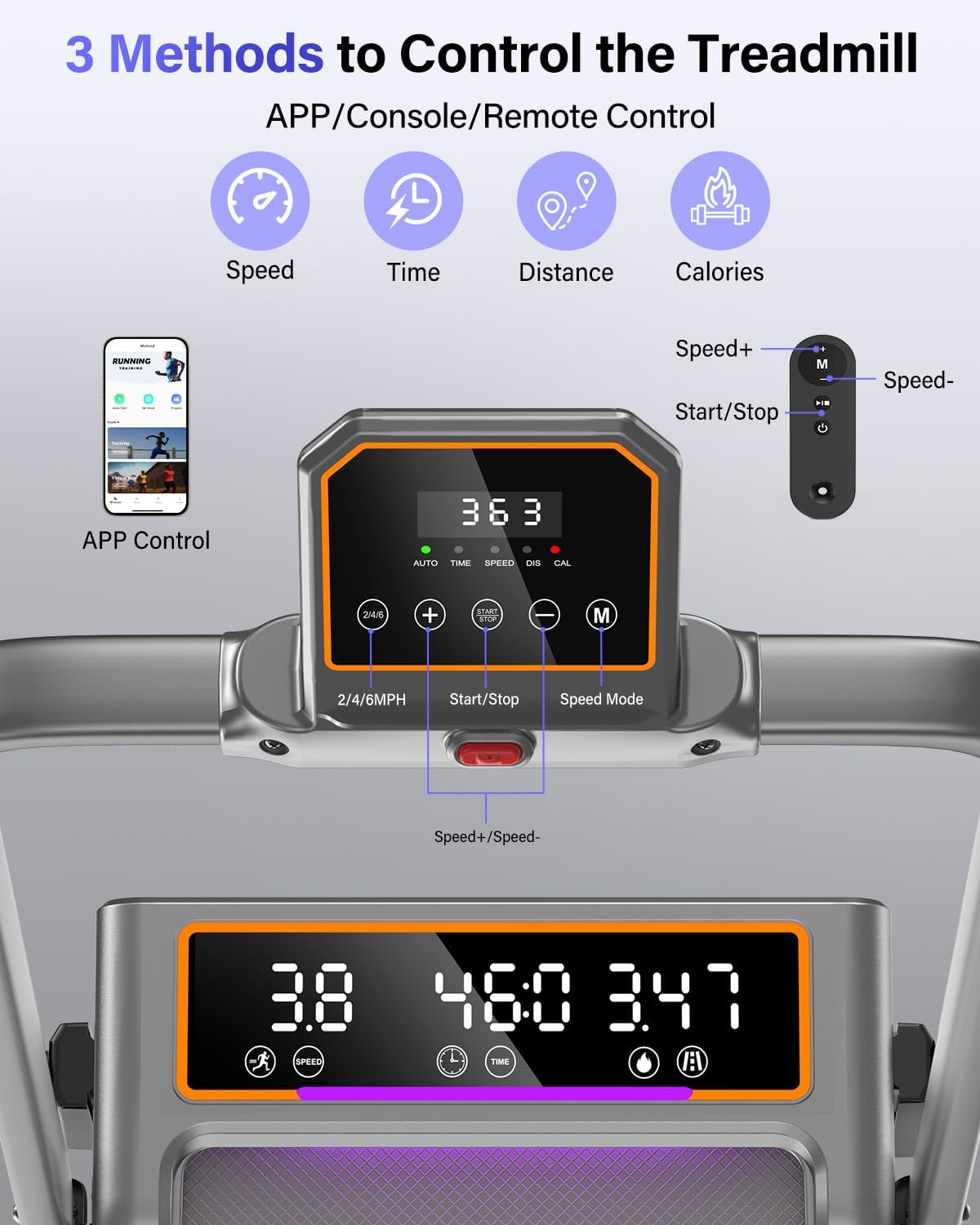 Foldable Home Walking Treadmill