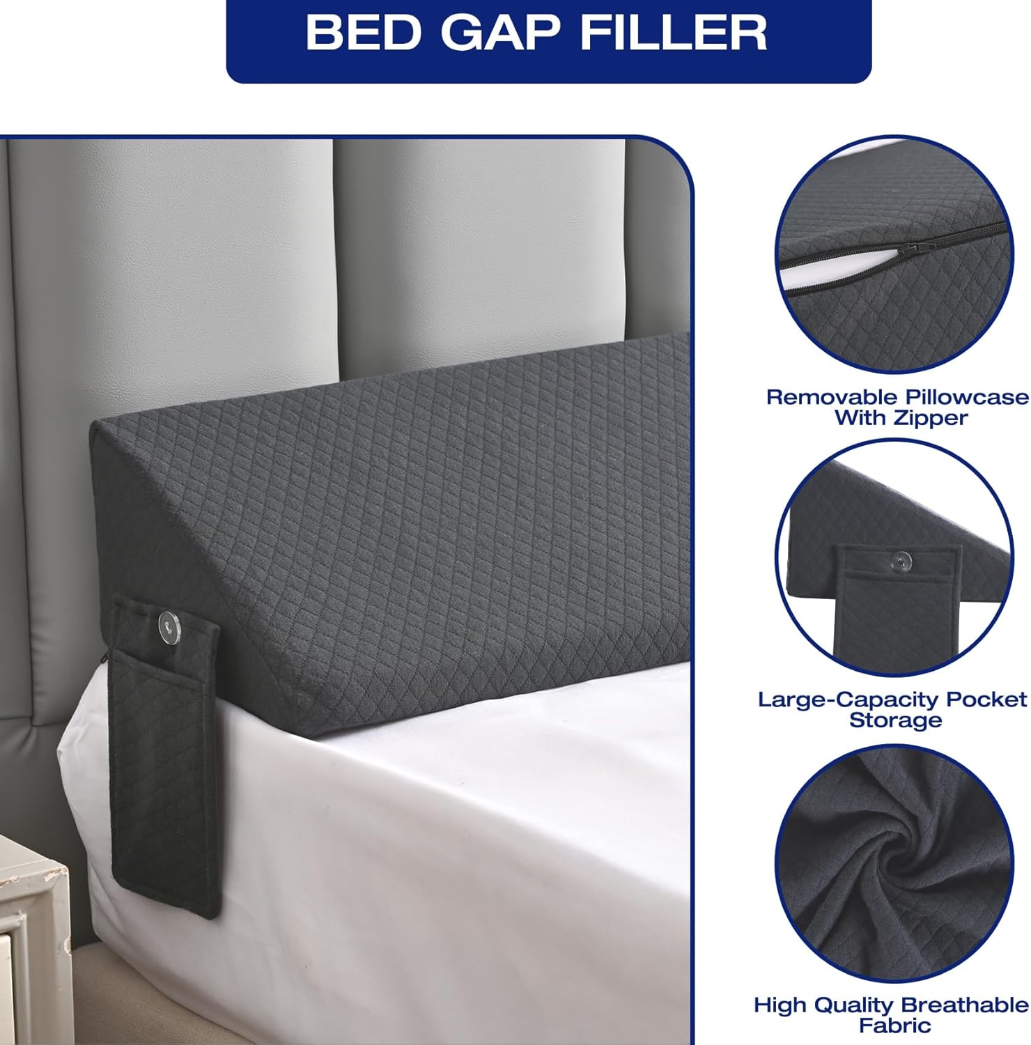 Cozy King Bed Gap Filler